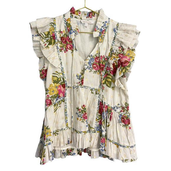 Love the Lable Tops - Love the Label (Love Sam) Helena Floral Top Size Small